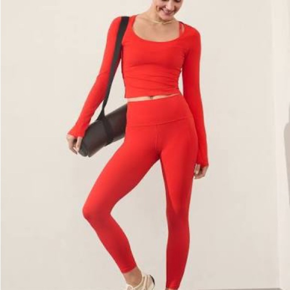 Athleta Girl Red leggings